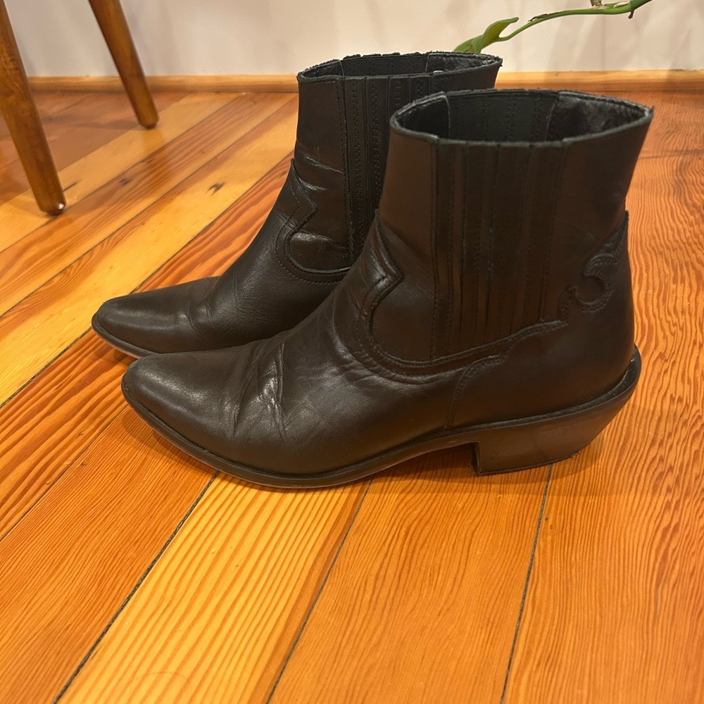 Urban Outfitters Black western ankle boots